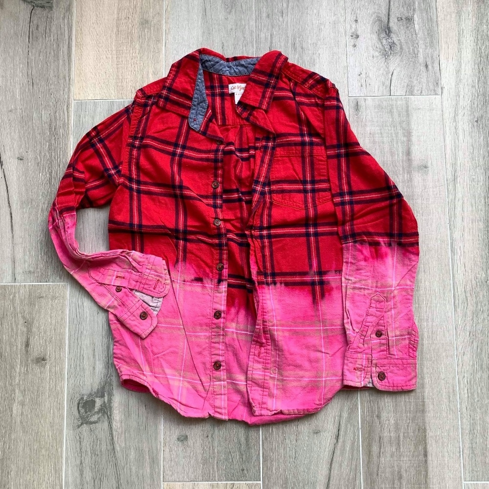 Distressed red plaid long sleeve Cat & Jack